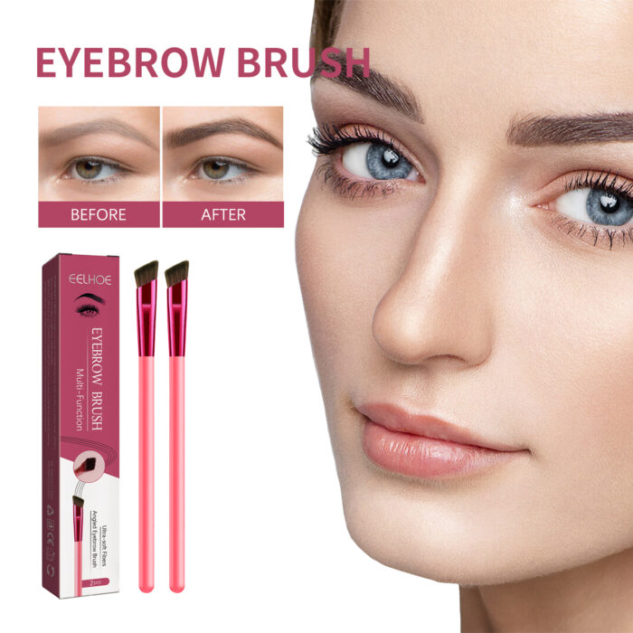 Multi-Functional Eyebrow Brush, Three-Dimensional Wild Eyebrow Concealer Brush Angle Portable Natural Hairline Eyebrow Pencil - Image 3