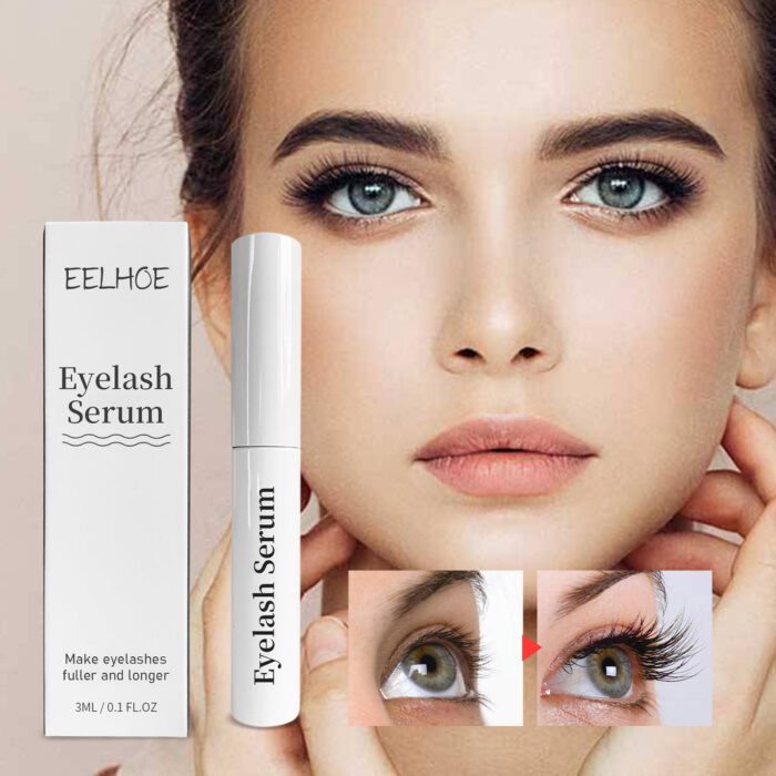 Eyelash Serum, Natural Beauty Curl Black Thick Slender Long Gentle Not Easily Stained Mascara - Image 3