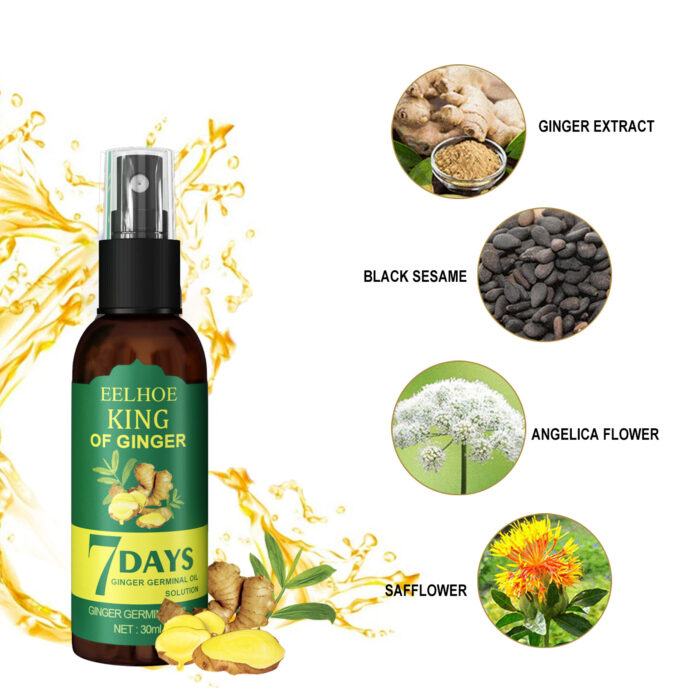 EEL Ginger Hair Spray, Strengthens Hair, Massages Scalp And Restores Hair - Image 6