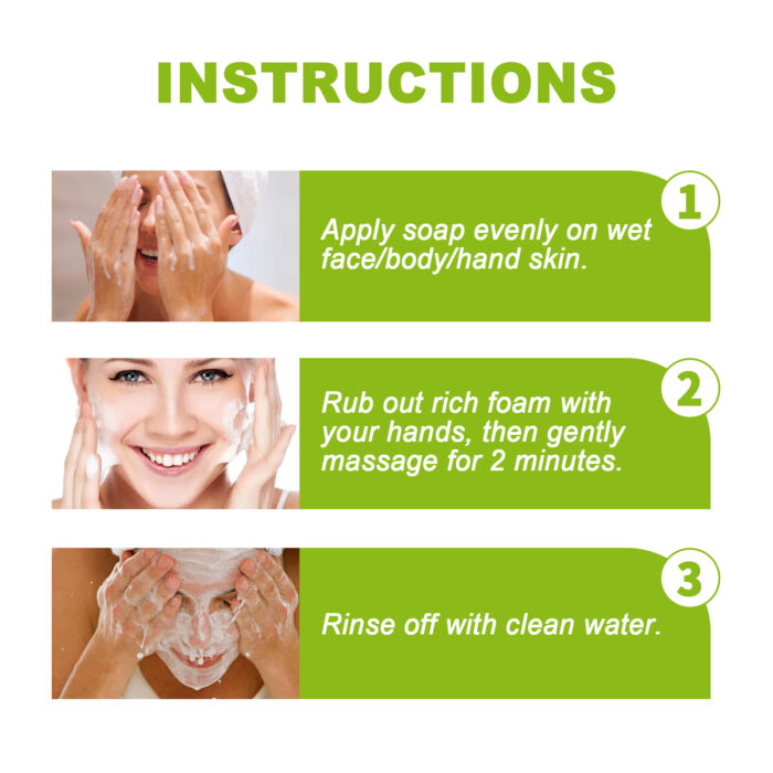 Citronella Bath Soap Gently Cleanses Skin, Lightening Acne Mark, Hydrating Oil Control Whitening Non-Sticky Soap - Image 7