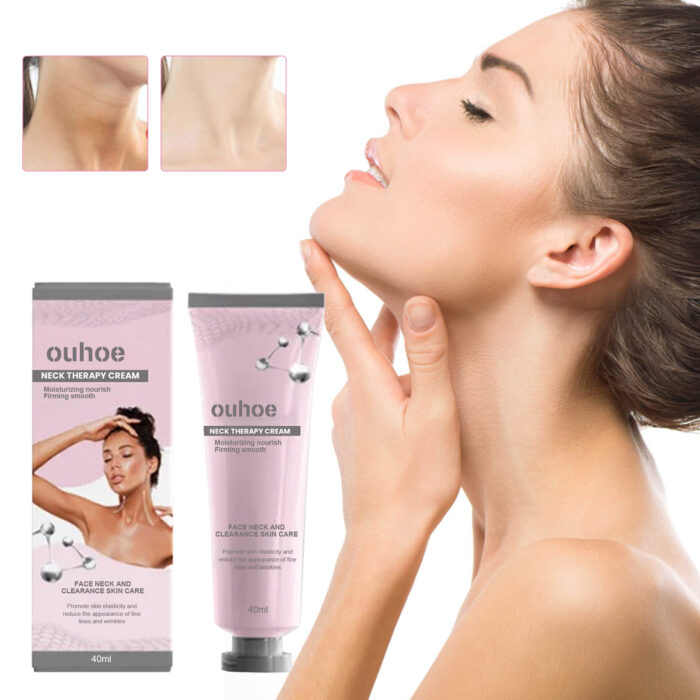 Hydra Collagen Neck Repair Cream, Firming Skin Lighten Neck Lines Moisturizing Beauty Neck Care Cream - Image 3
