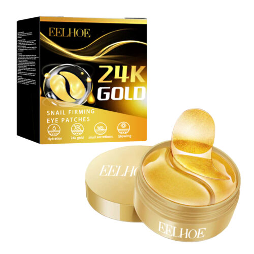 24K Gold Snail Firming Eye Patches, Improve Eye Wrinkles And Tear Furrows, Tighten And Lift The Skin Around The Eyes And Moisturize