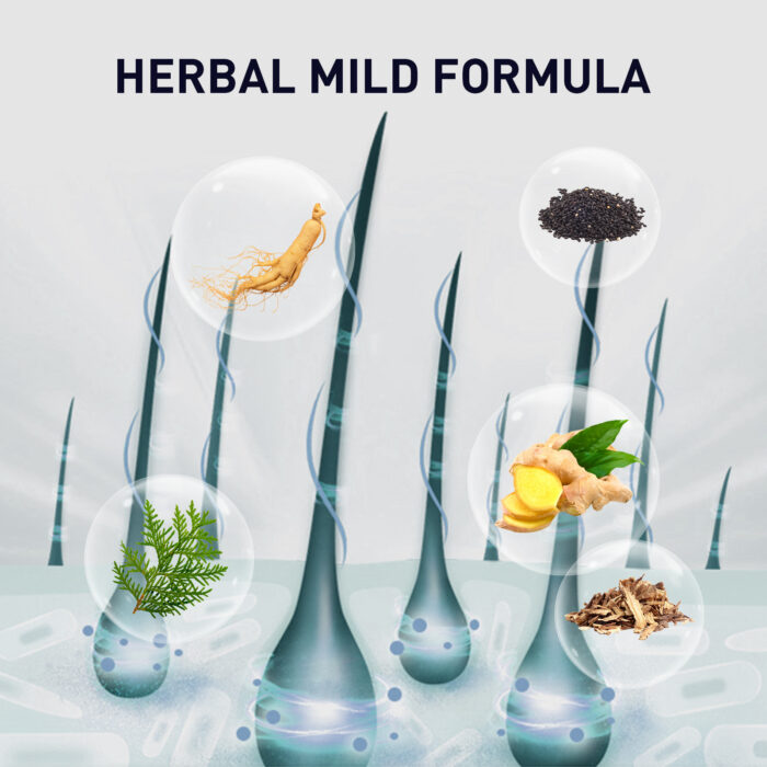Herbal Hair Essence, Moisturizes Scalp Strong Hair Roots Thick Beard Care Essence - Image 6