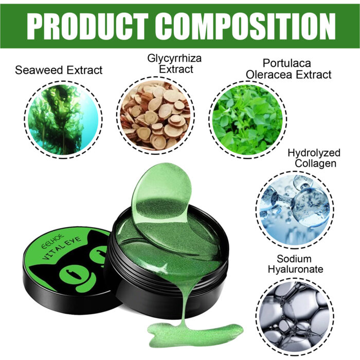Seaweed Firming Eye Mask, Gentle Moisturizing, Nourishing And Caring Eye Mask For Daily Eye Care - Image 6