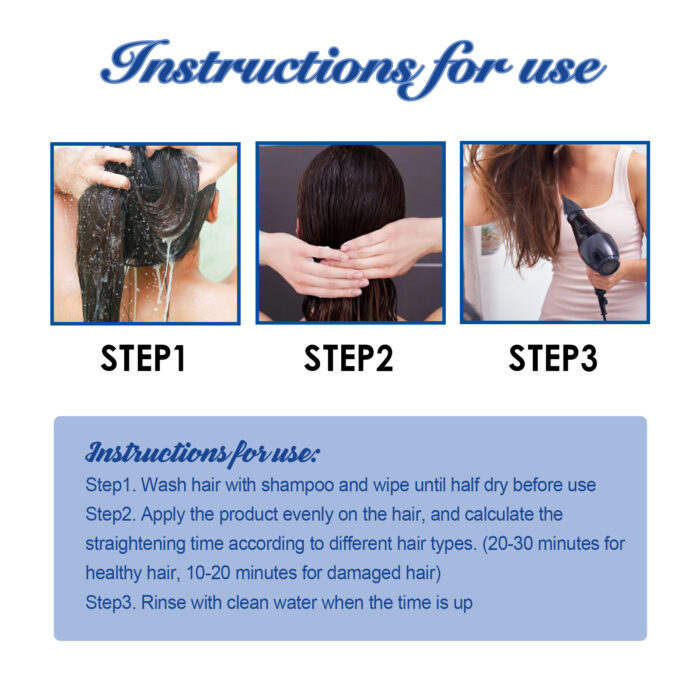 Protein Hair Straightening Cream Nourishes Hair, Smooths Hair And Scalp, And Takes Care Of Smooth, Frizzy And Dry Hair - Image 7