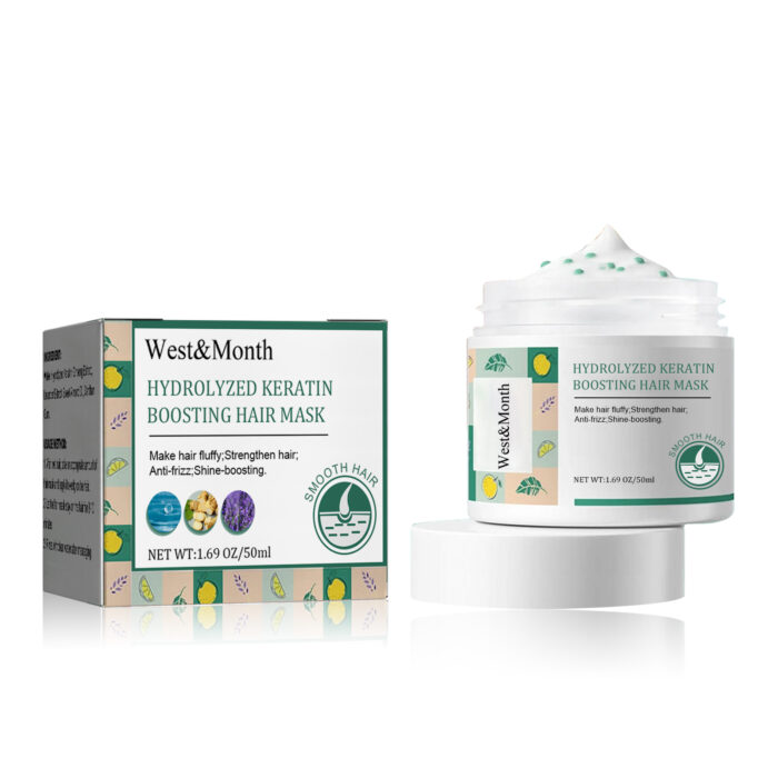 Keratin Hair Mask, Moisturize Repair Split Ends Dry And Frizzy Smooth Hair Care Mask - Image 3