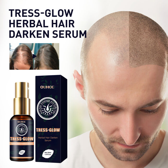 Herbal Hair Essence, Moisturizes Scalp Strong Hair Roots Thick Beard Care Essence - Image 2