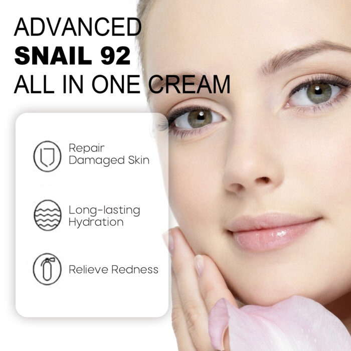 wiyun Advanced Snail Cream, Moisturizing whitening skin brightening skin tone firming cream - Image 4