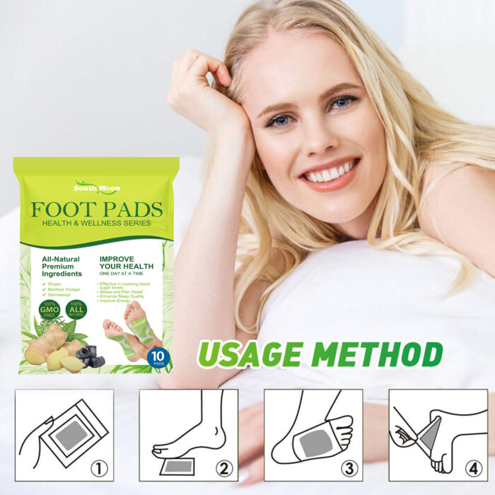 Foot Pads, Foot Massage Ginger Removing Moisture And Cold Body Health Care Foot Pad - Image 7